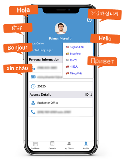 Multilingual Caregiver Mobile App - CareSmartz360 Caregiver App
