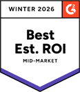 Best Est. ROI Mid Market g2 award 2026