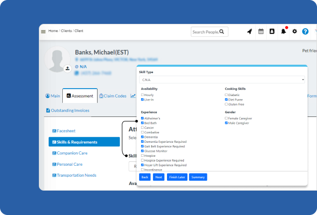 Home Care Client Assessment - CareSmartz360