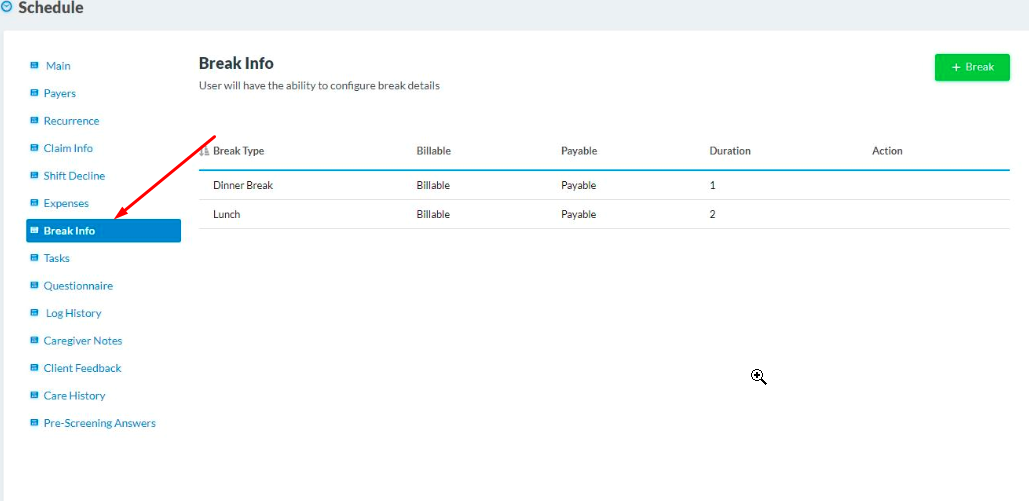 Break Info in August Update