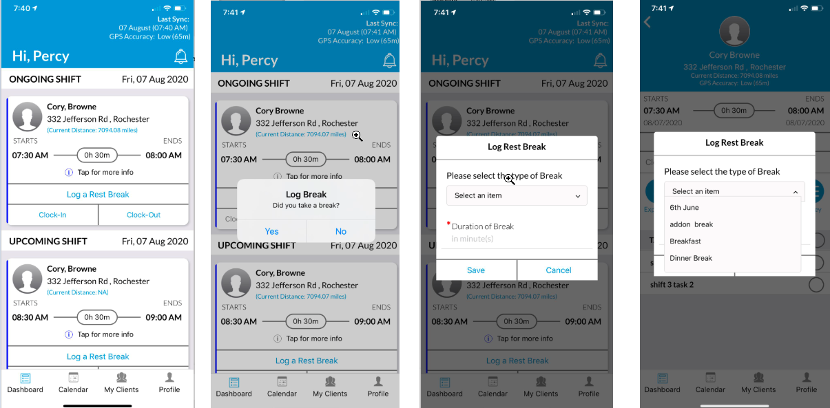 Following Steps Needs to be Followed by the Caregiver 