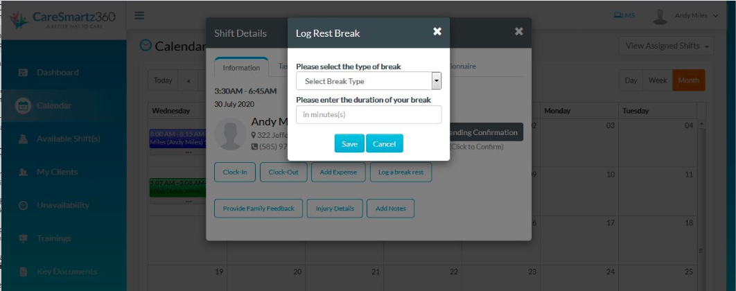 Log Rest Break in August Update