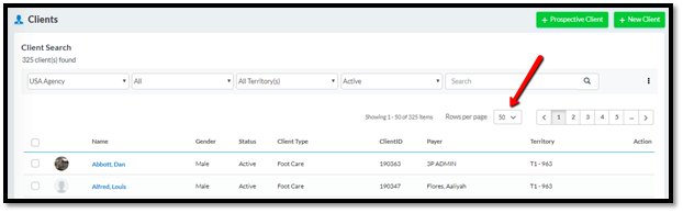 Paging and saving as per user preference jan update