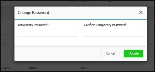 Temporary Password and Confirm Temporary Password” replace by 