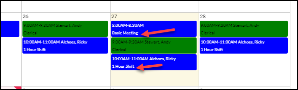 Client’s name is removed from the shifts on the Client’s Calendar