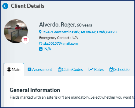 Now agency users will able to see the Zip Code and address details at the top of the Client and the Caregiver profiles
