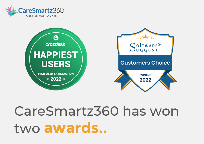 CareSmartz360 Wins Crozdesk & SoftwareSuggest Awards 2022