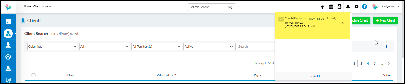 Update in home care billing software batch review