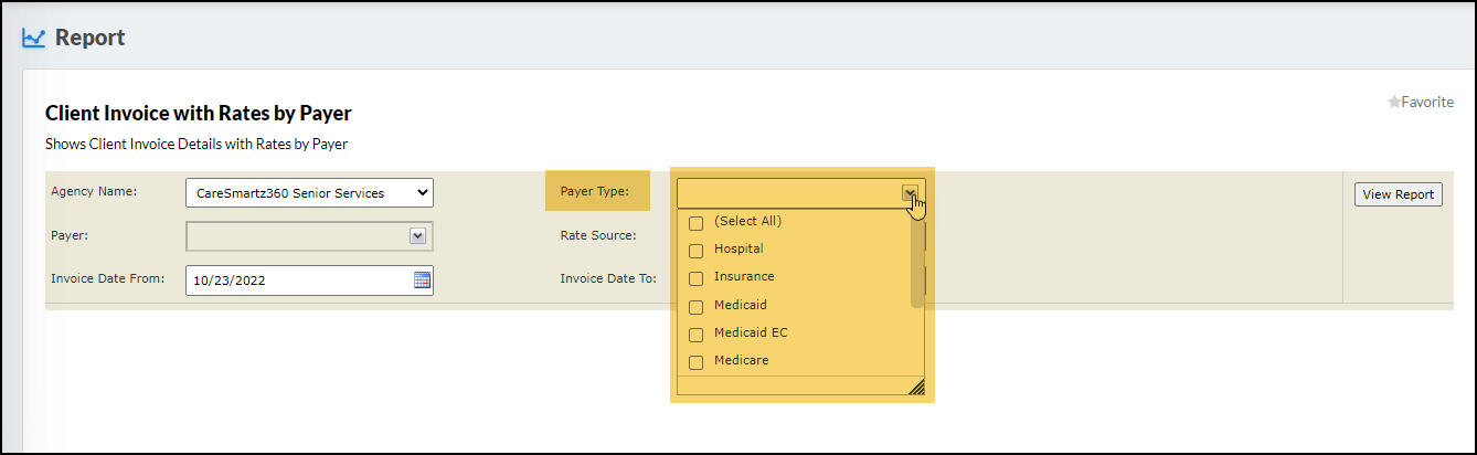 Accounting Report Updates For Agency User