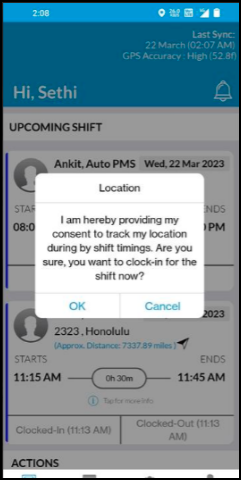 Caregiver Live Location Tracking