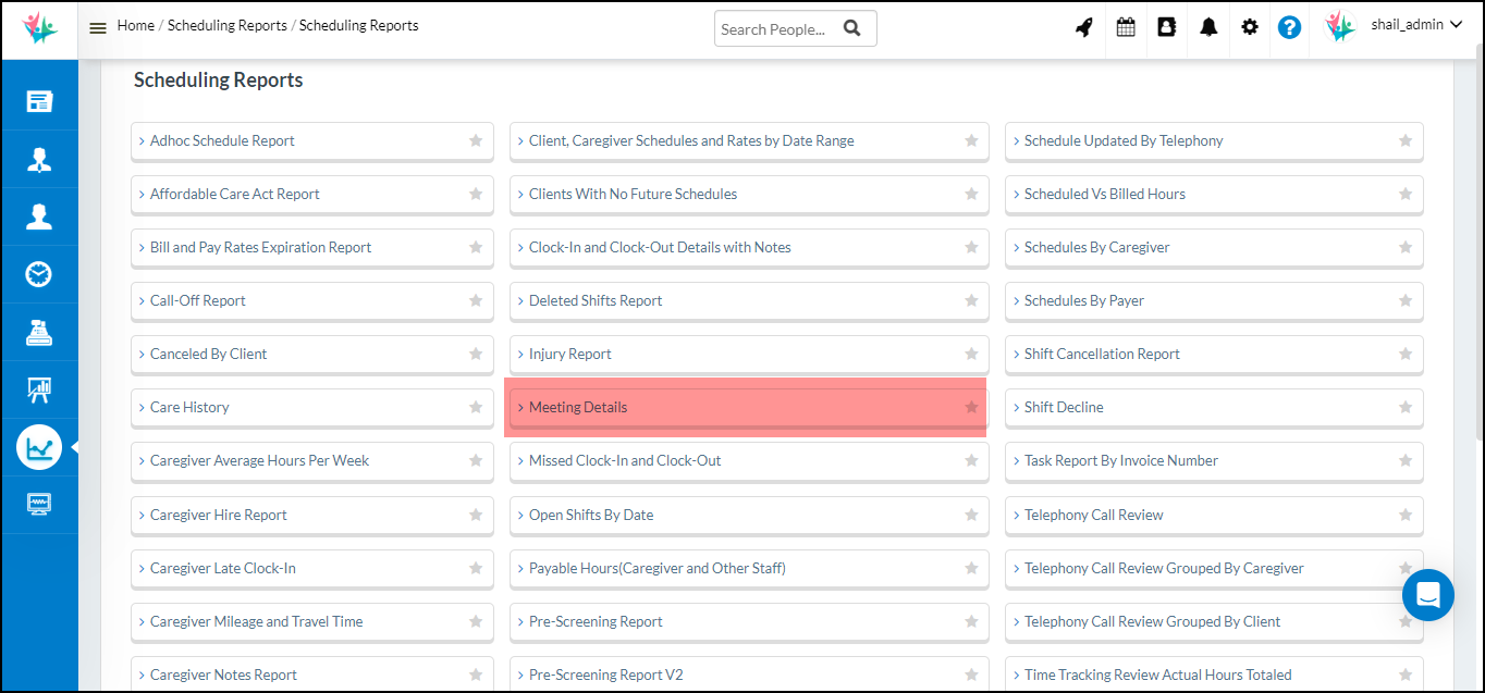 CareSmartz360 Schedule Report Update
