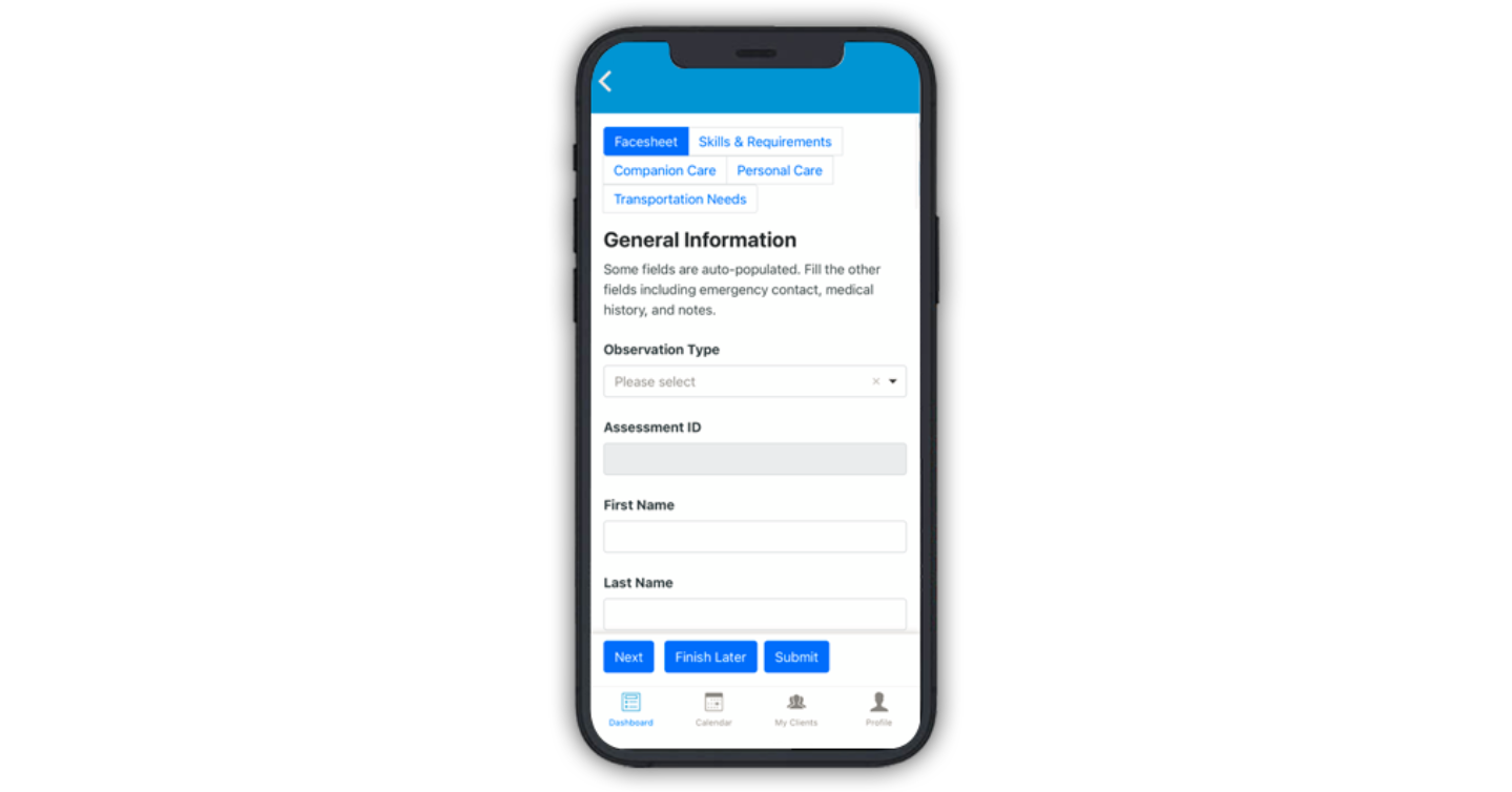 Caregiver Mobile App