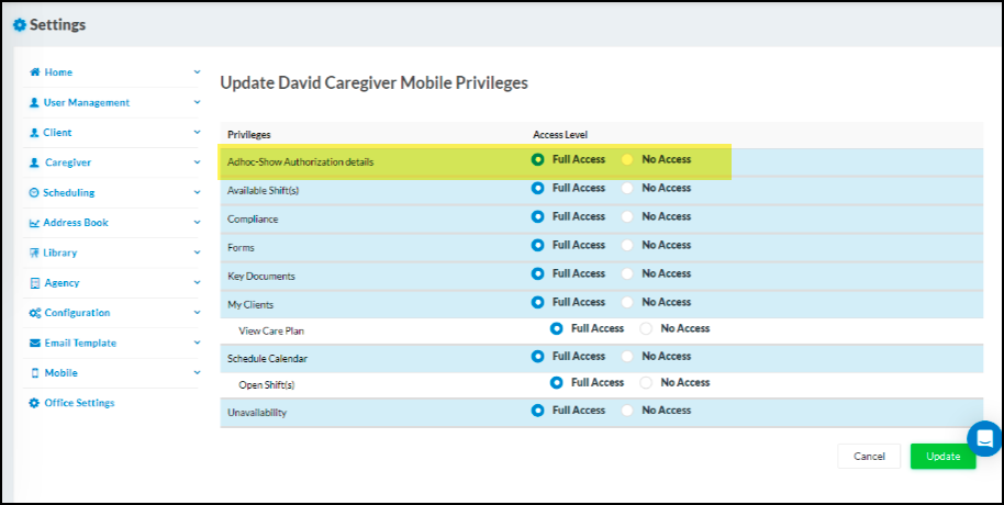 CareSmartz360 Ad Hoc Schedules Update