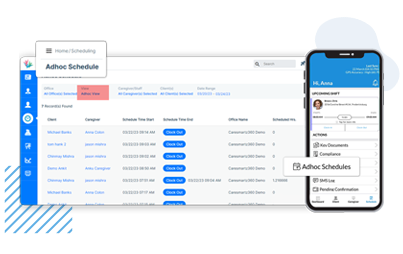 home care ad-hoc scheduling software