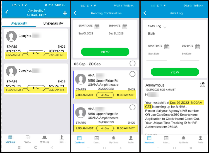 CareSmartz360 Caregiver Mobile App Update