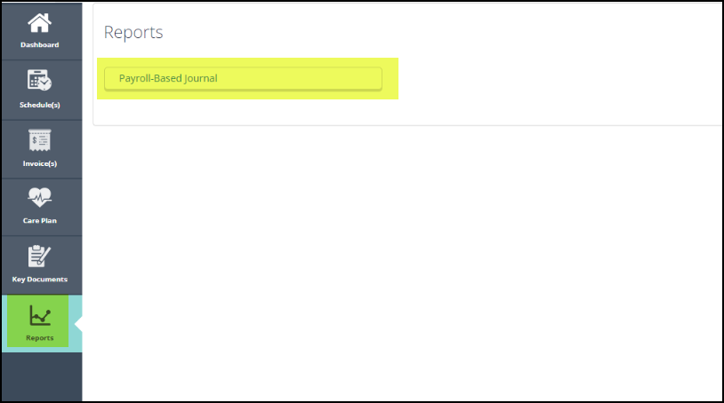 CareSmartz360 Payroll Based Journal Report Update