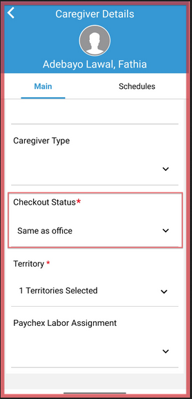 CareSmartz360 Caregiver Checkout Status Update