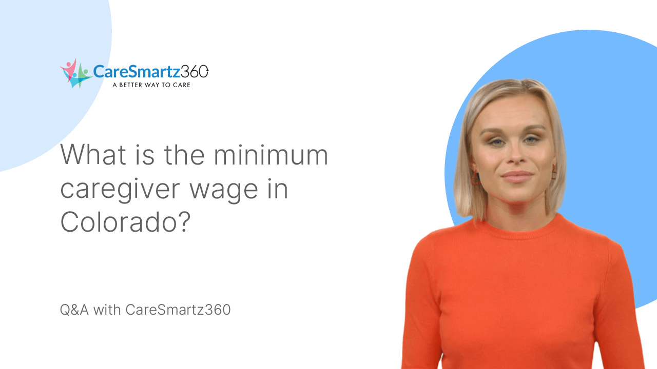 minimum caregiver wage in colorado