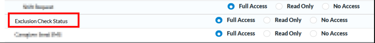 Updated caregiver reports - new feature added of exclusion check report