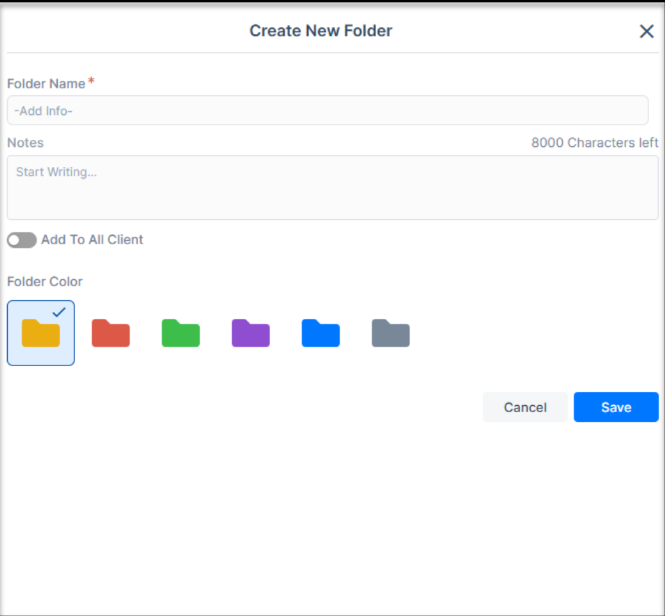 Document folder management - updated feature in homecare agency portal
