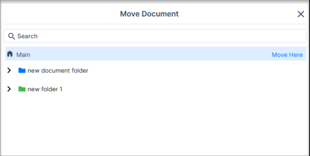 Updated document management feature in homecare agency portal