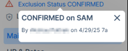 New exclusion check report in caregiver applicant profile