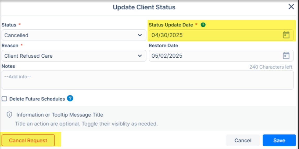 Updates for scheduled profiles management in the homecare agency portal