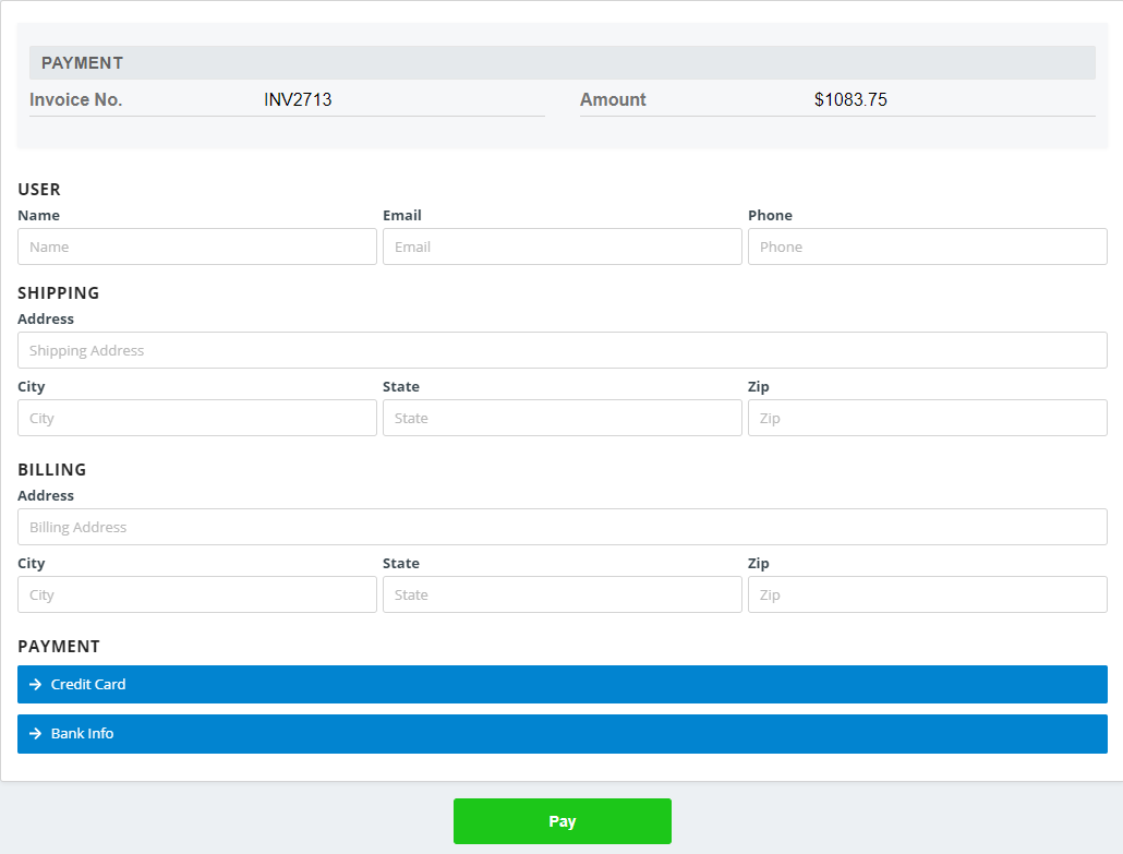 Finalized Invoice Screen Caresmartz