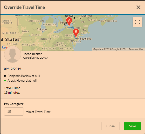 Travel Time Minutes will be shown as Units