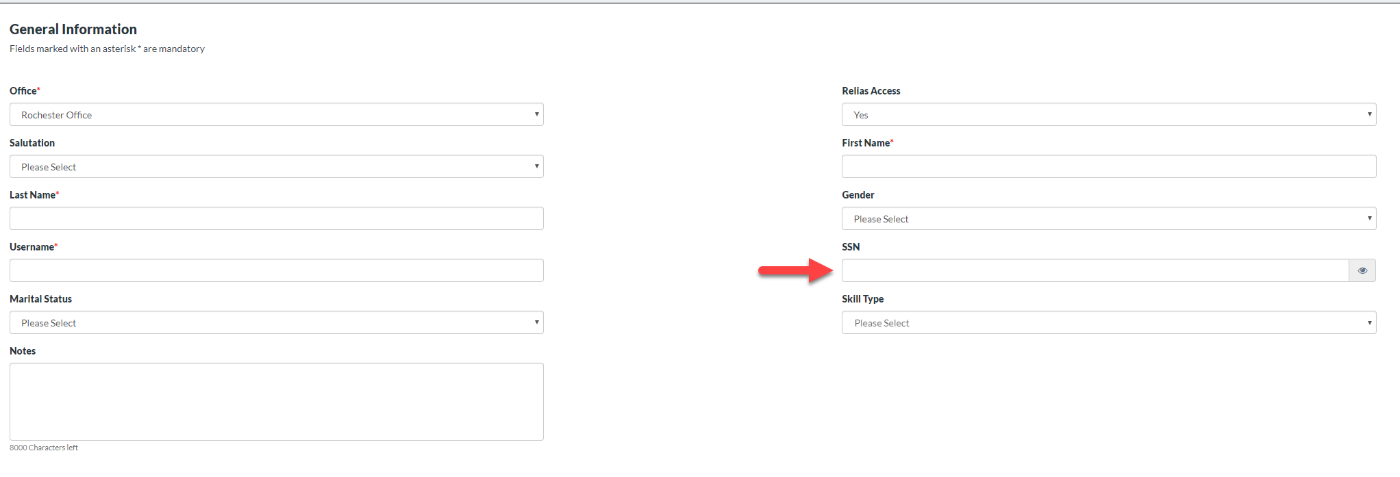SSN Field Caresmartz Software