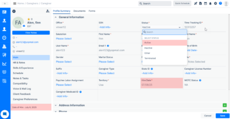 caregiver retention hire updates - CareSmartz360 Caregiver management software