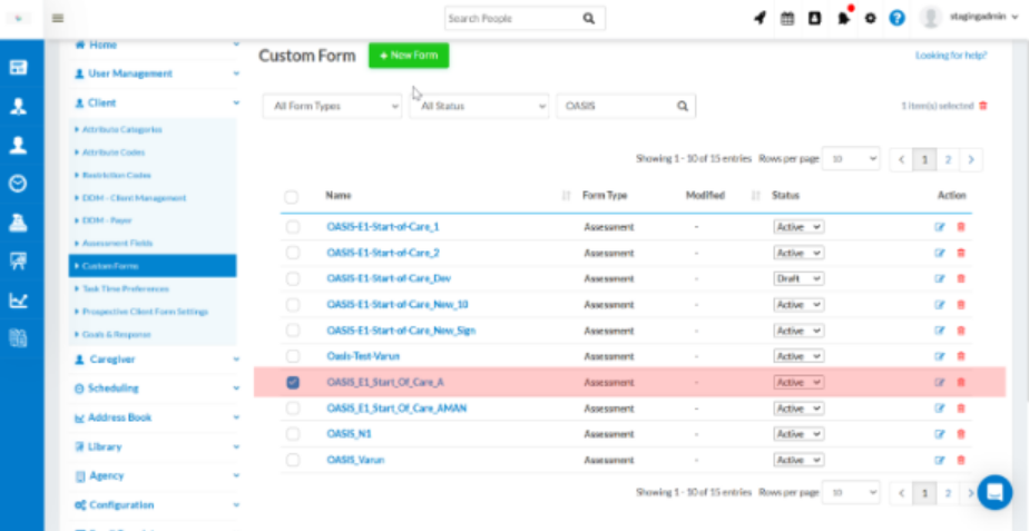 CMS-485 now generated from OASIS form