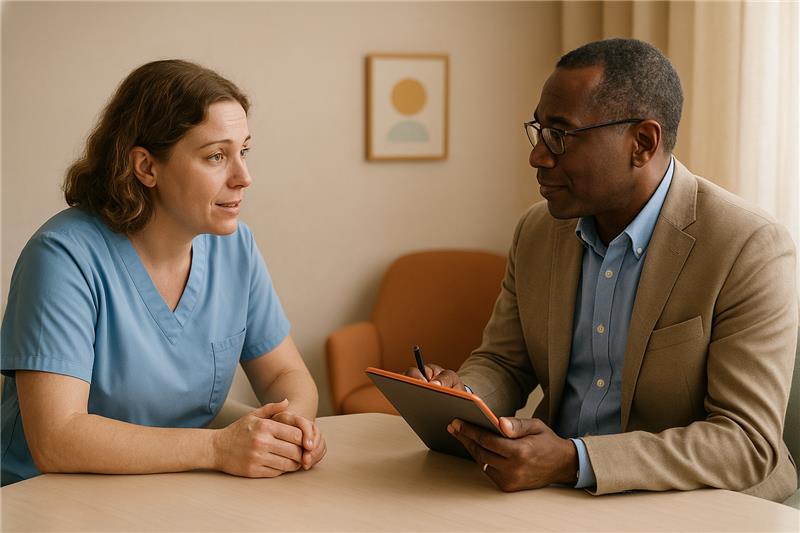 Discussing on caregiver retention