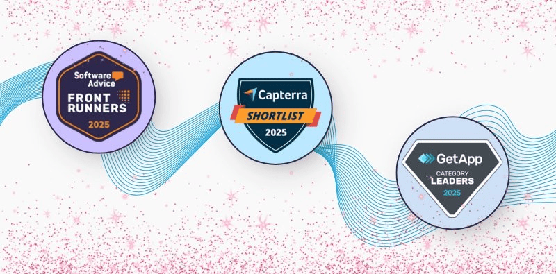 CareSmartz360 2025 badges from Capterra, Software Advice, and GetApp