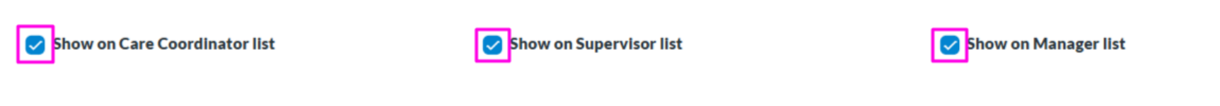 Client listing update with new visibility options
