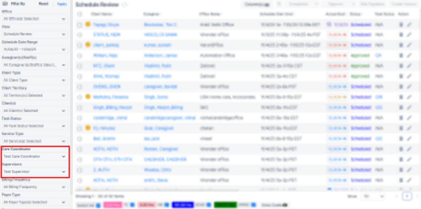 CareSmartz360 Web portal time tracking view update