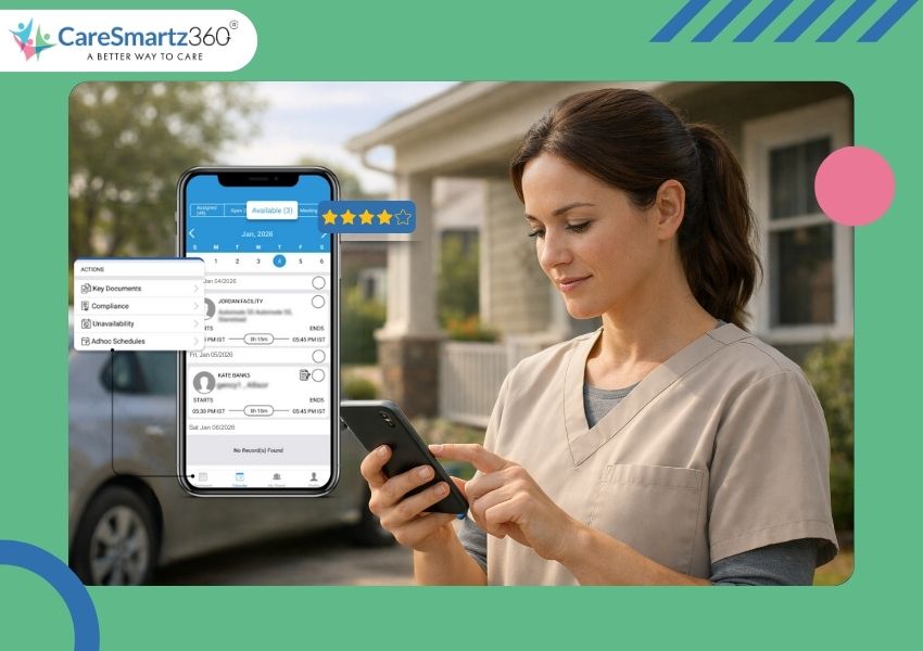 CareSmartz360's Reliable caregiver app